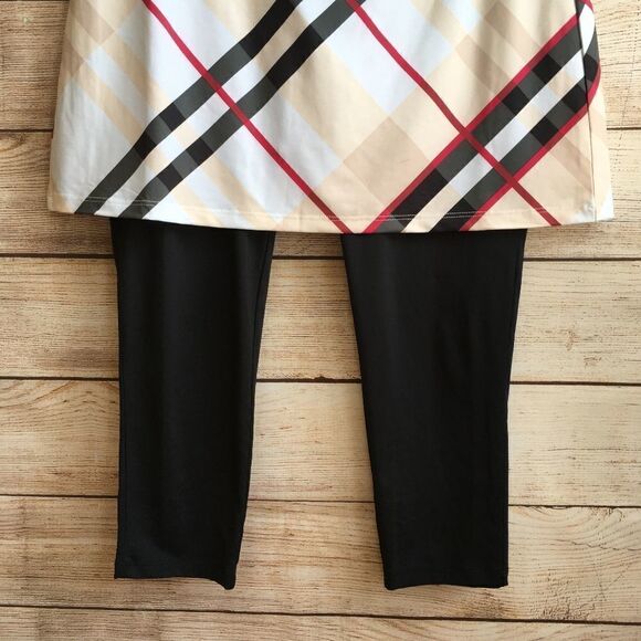 SAN SOLEIL SKIRTED LEGGINGS IN PLAID - Picture 3 of 6